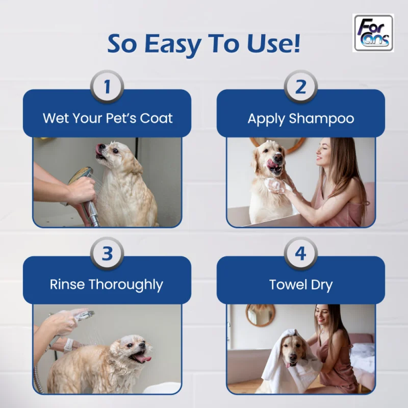 Forbis/Forcans White Coat Aloe Shampoo for Dogs — detail shot