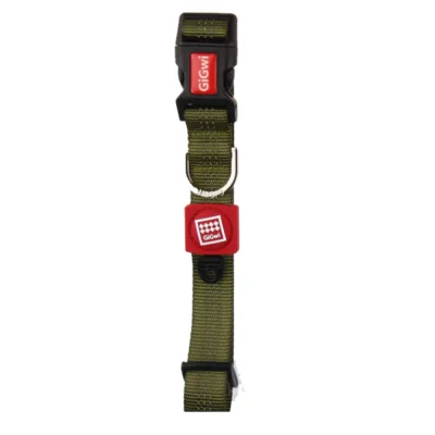 Gigwi Classic Line Collar For Dogs Olive Green