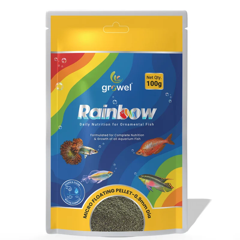 Growel Rainbow Micro 0.9mm Floating Pellet for Fish