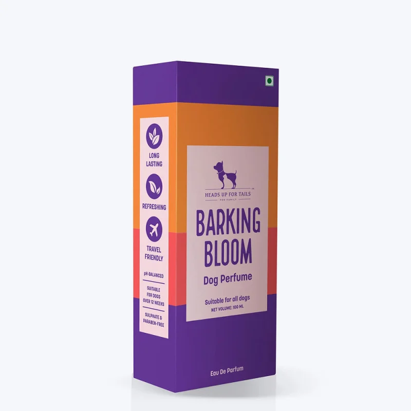 HUFT Barking Bloom Perfume For Dogs — in use