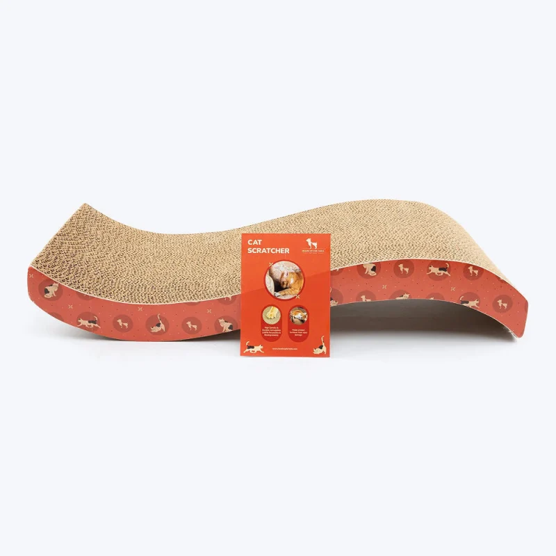 Huft Saras Scratchville Scratcher Toy For Cats Orange