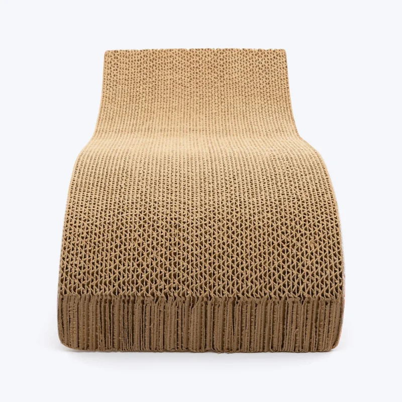 HUFT Sara's Scratchville Scratcher Toy for Cats — back view