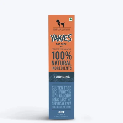 HUFT Yakies 100% Natural and Vegetarian Turmeric Gluten Free Chew Bone for Dogs