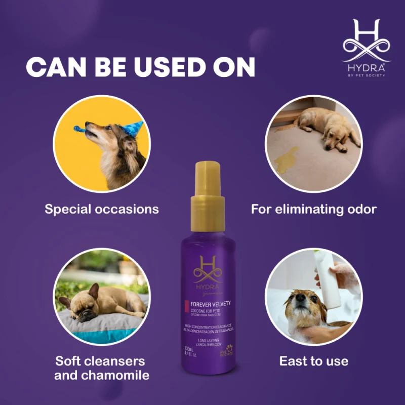 Hydra Groomers Forever Velvety Cologne for Dogs and Cats — side view