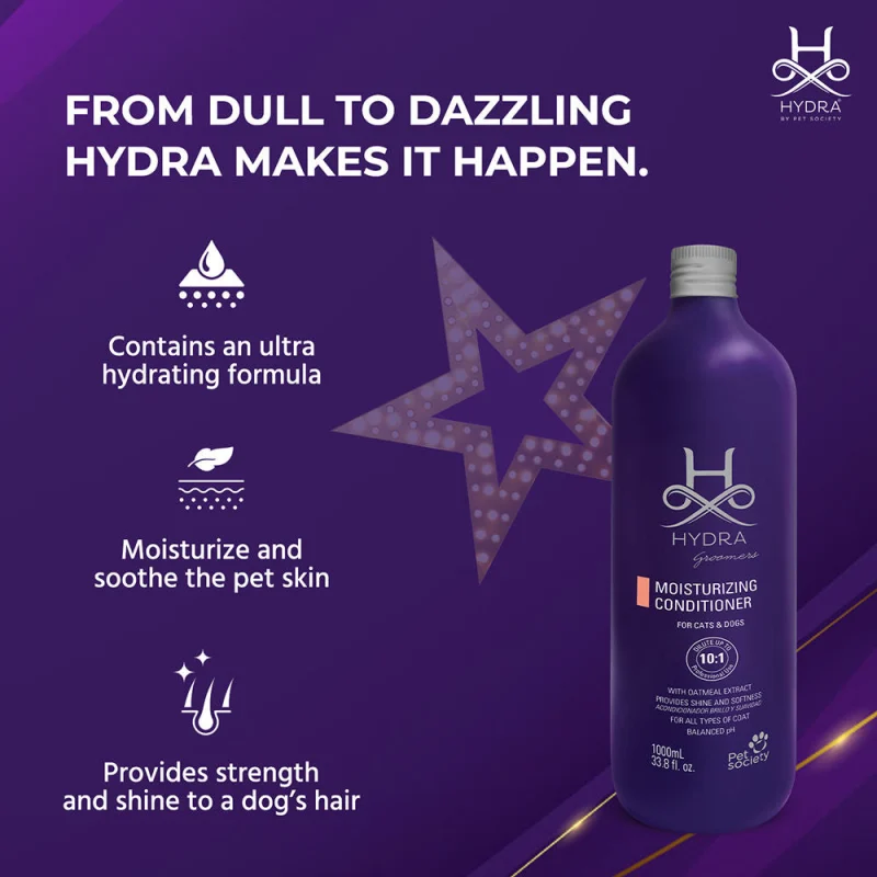 Hydra Groomers Oatmeal Moisturizing Conditioner for Cats & Dogs — side view