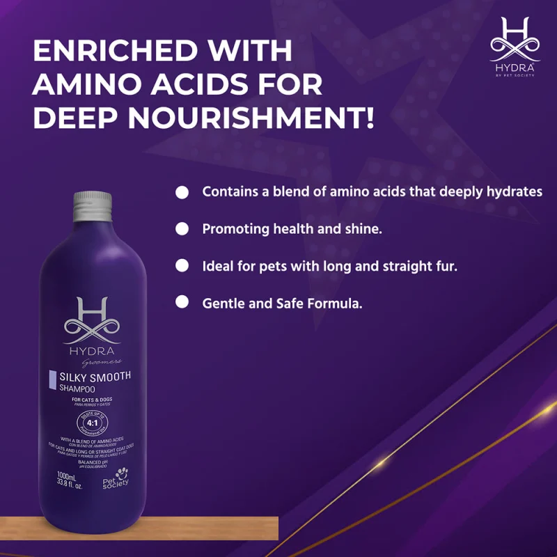 Hydra Groomers Silky Smooth Shampoo for Cats & Dogs — in use
