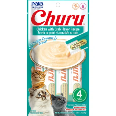 INABA Churu Chicken with Crab Creamy Cat Treats