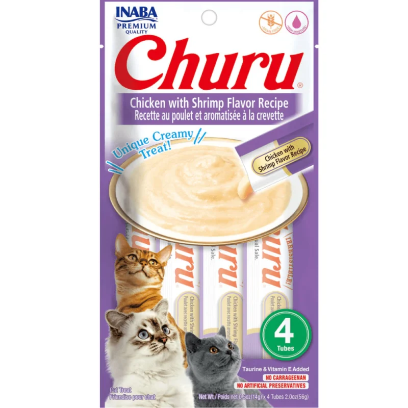 INABA Churu Chicken with Shrimp Creamy Cat Treats
