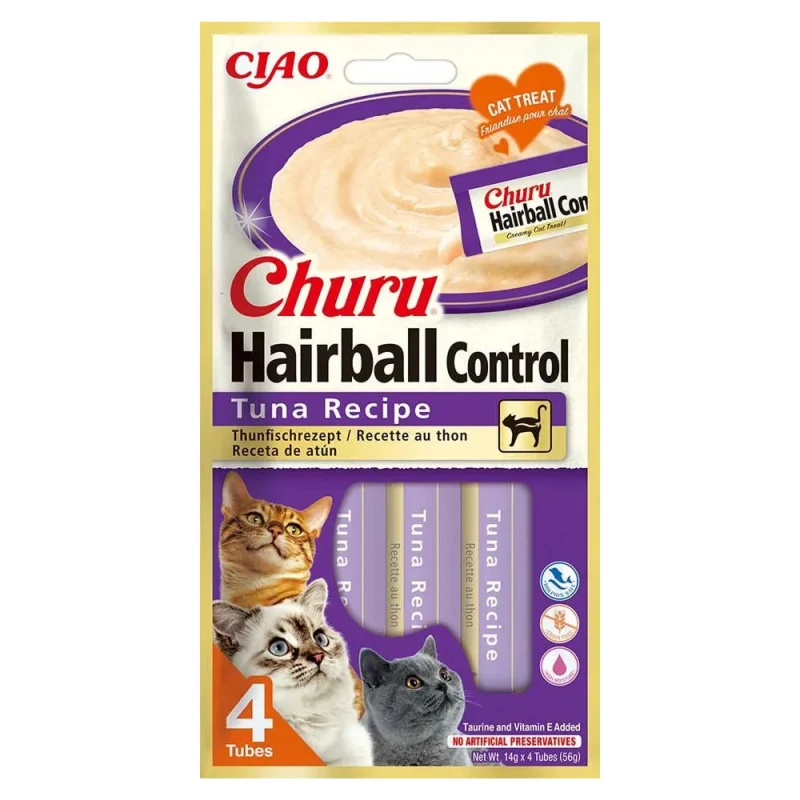 INABA Churu Hairball Tuna Cat Treats