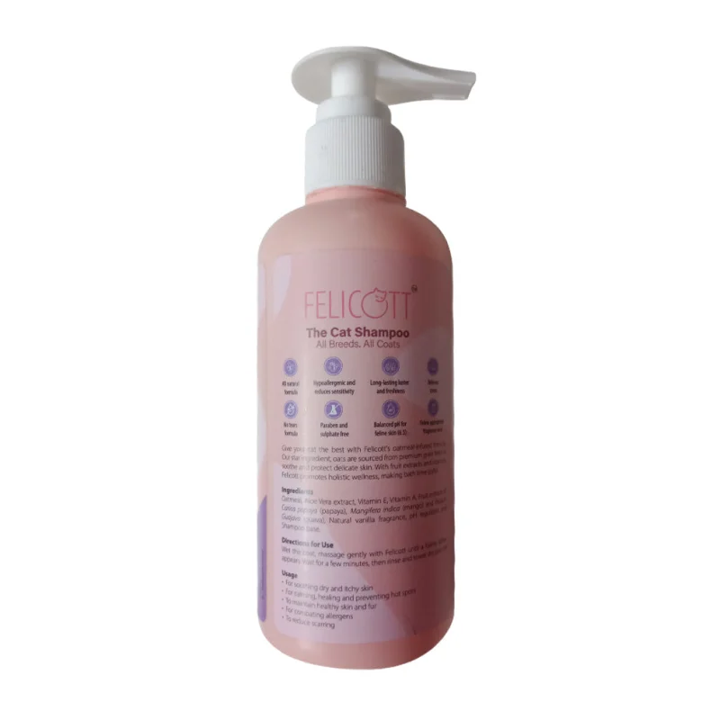 Intas Felicott Cat Shampoo — back view