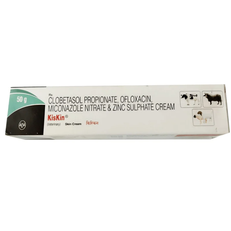 Intas Kiskin Ointment (Cream) (Corticosteroid) for Dogs and Cats — back view