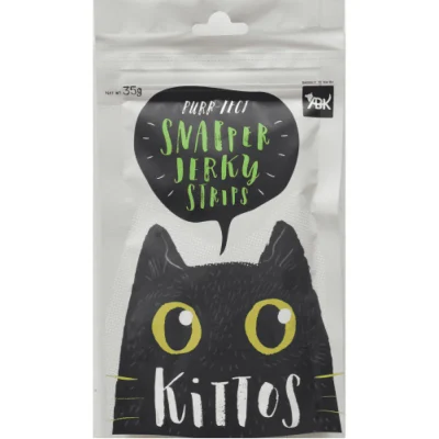 Kittos Purr Fect Snapper Jerky Strips Cat Treats