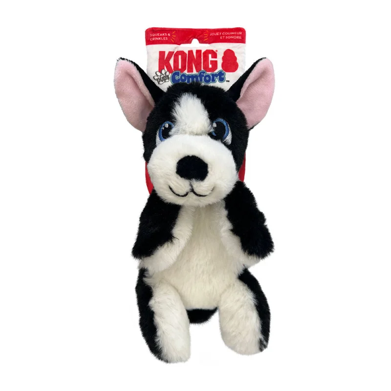 Kong Comfort Pups Boss Toy For Dogs Black White