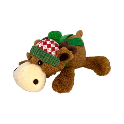 Kong Cozie Reindeer Toy For Dogs Brown