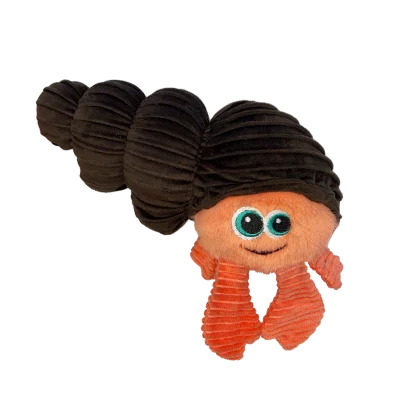 Kong Cuteseas Rufflez Hermit Crab Toy For Dogs Brown