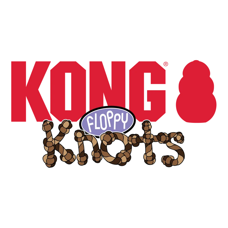 Kong Floppy Knots Fox Toy for Dogs — back view