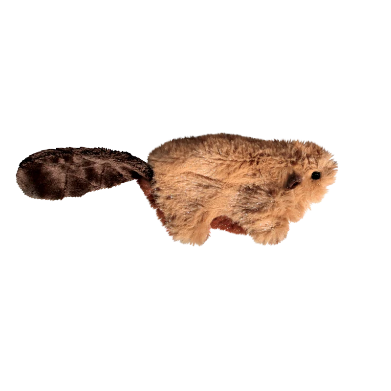Kong Refillables Beaver Toy For Cats Brown