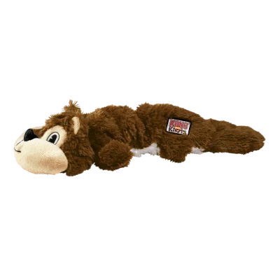Kong Scrunch Knots Squirrel Toy For Dogs Brown