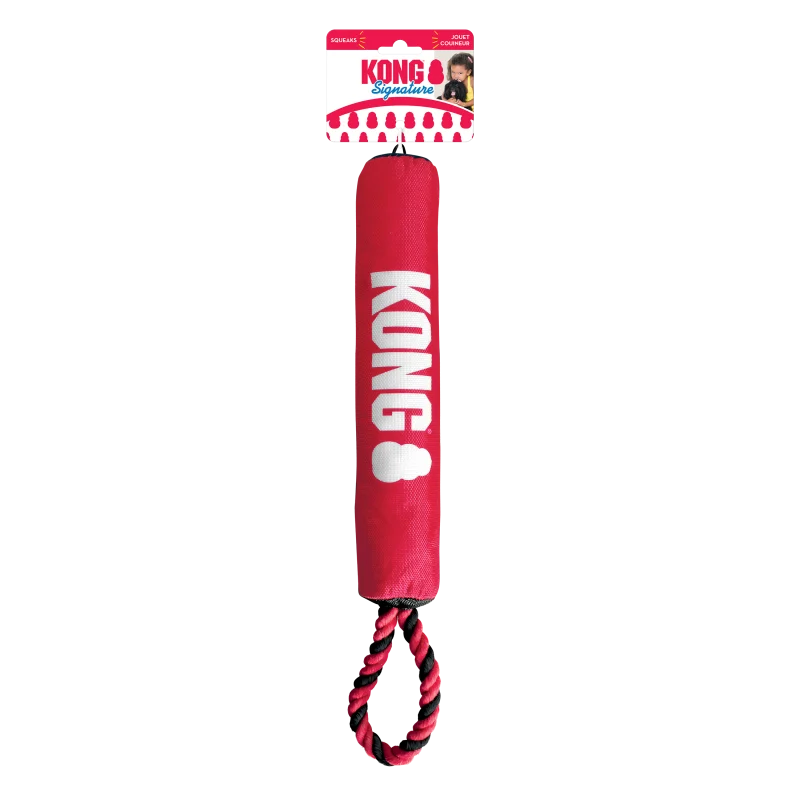 Kong Signature Stick with Rope Toy for Dogs — back view