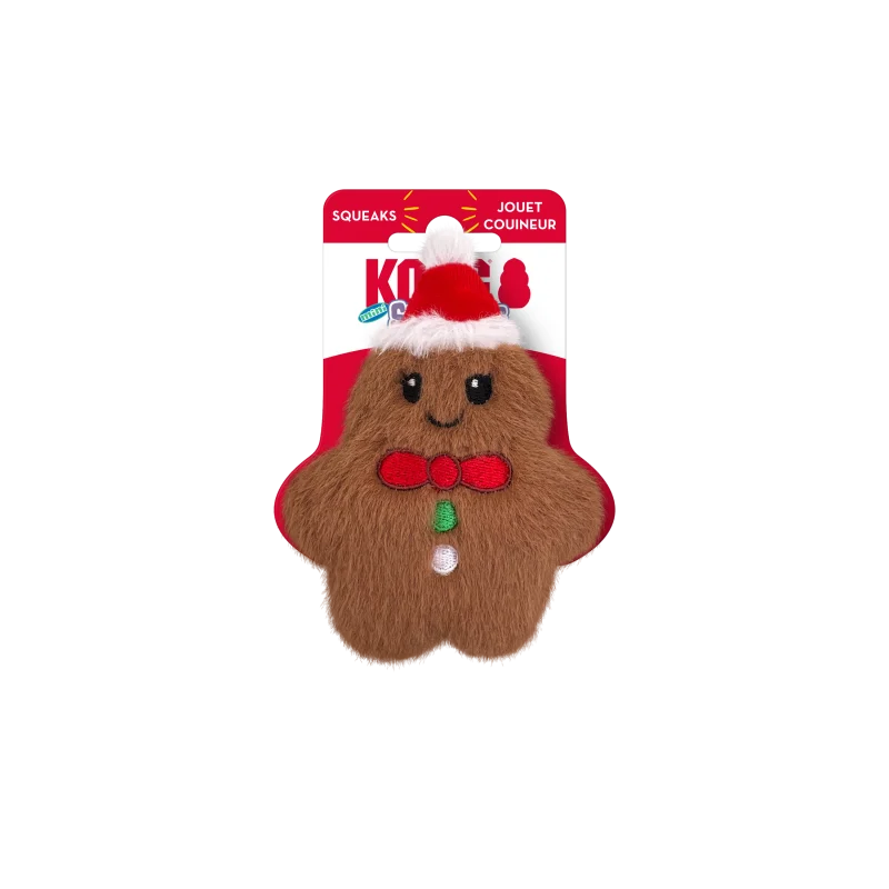Kong Snuzzles Mini Gingerbread Toy for Dogs — side view