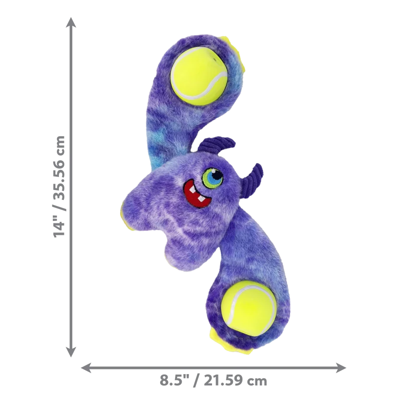 Kong Woozles Monster Plush Toy for Dogs — side view