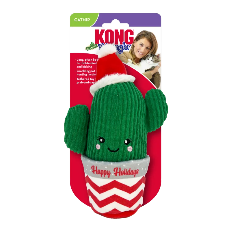 Kong Wrangler Cactus Toy for Cats — side view