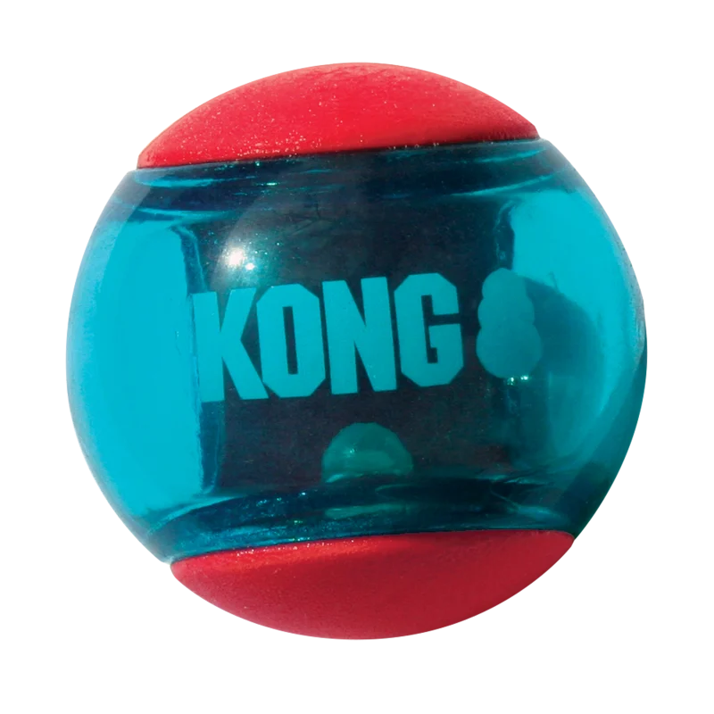 Kong Squeezz Action Ball 3pk Toy for Dogs — detail shot
