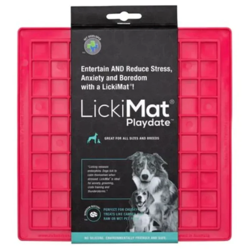 LickiMat Classic Playdate Slow Feeder for Cats and Dogs — back view