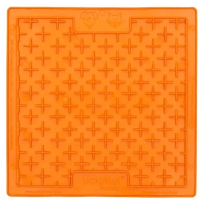 Lickimats Classic Buddy Slow Feeder For Dogs And Cats Orange