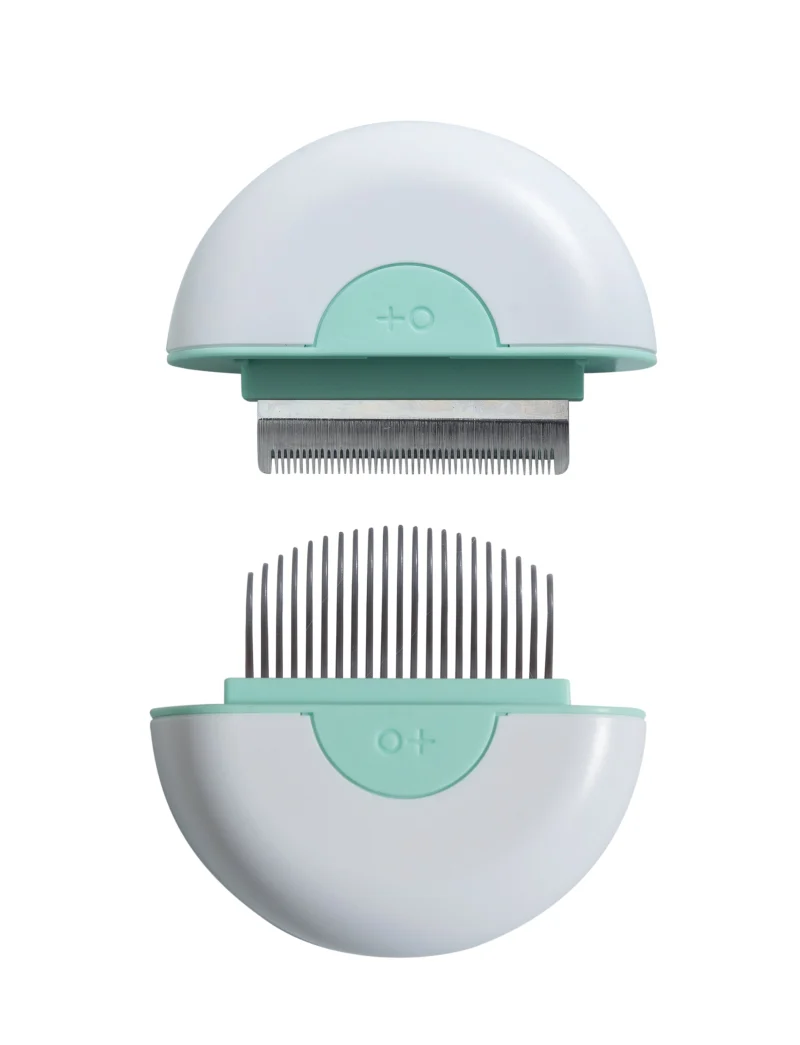 M Pets 2 In 1 Mini Comb For Short Haired Dogs And Cats Mint Green