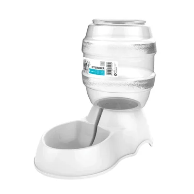 M Pets Cylinder Water Dispenser for Dogs (White)