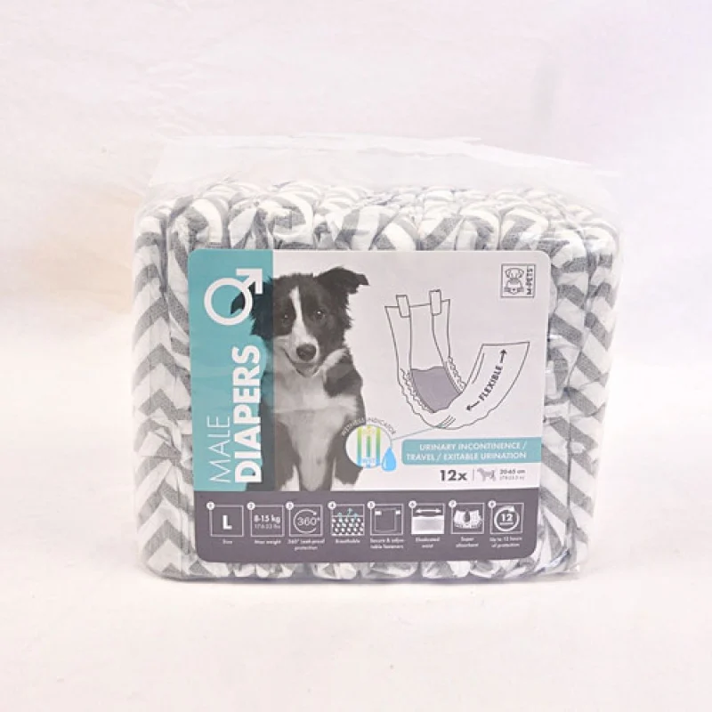 M Pets Diapers for Male Dogs (20x65cm)