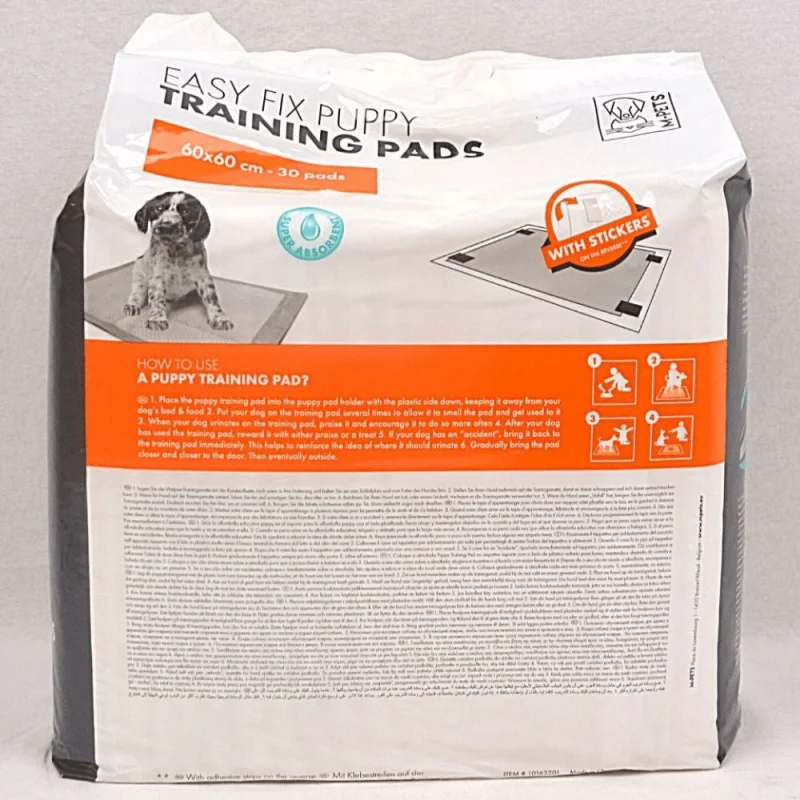 M Pets Easy Fix Puppy Training Pads With Stickers for Dogs — side view