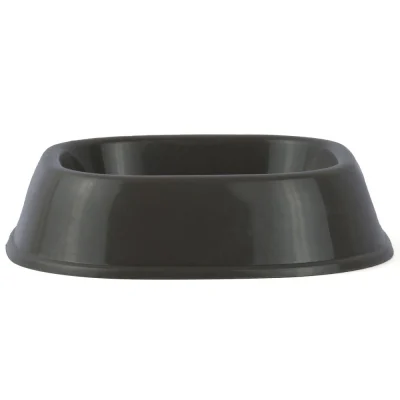M Pets Plastic Single Bowl for Cats (Grey)
