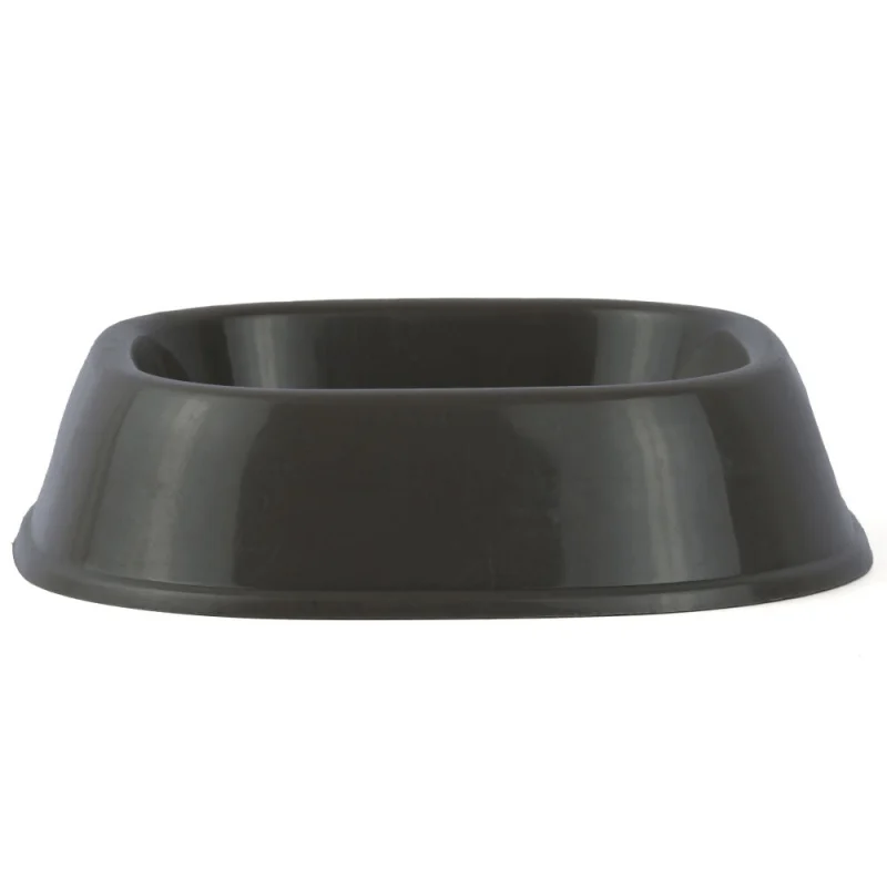 M Pets Plastic Single Bowl for Cats (Grey)