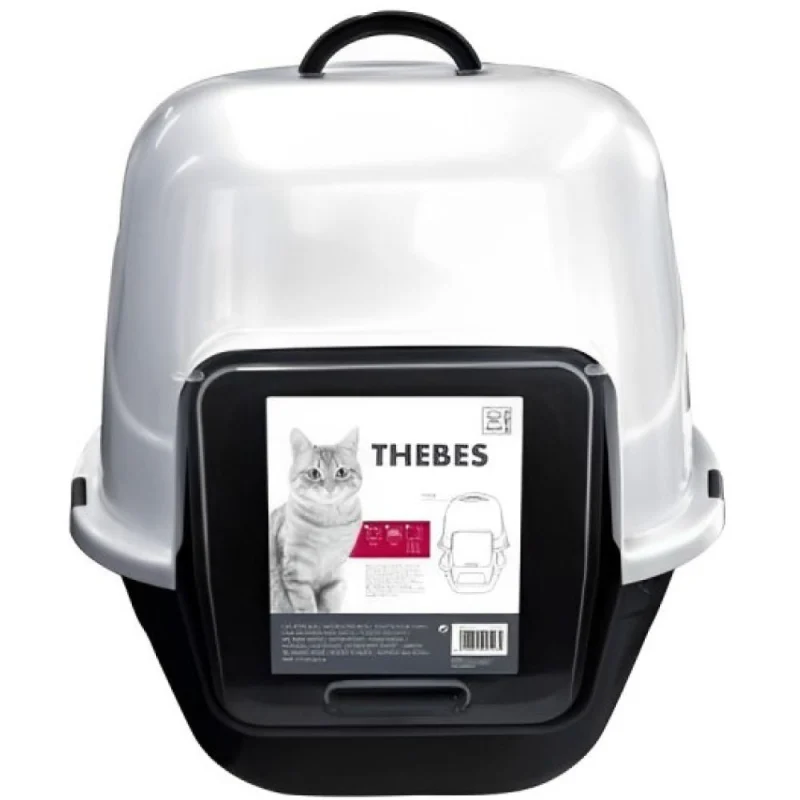 M Pets THEBES Litter Box for Cats — side view