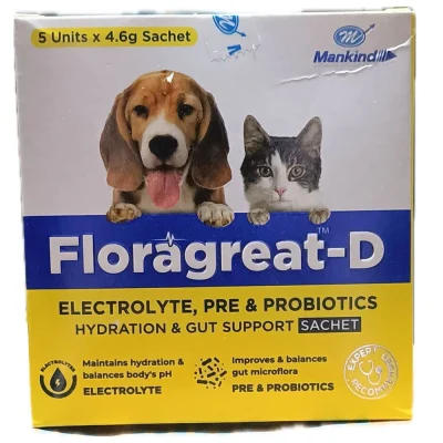 Mankind Floragreat D 4 6Gm For Dogs And Cats