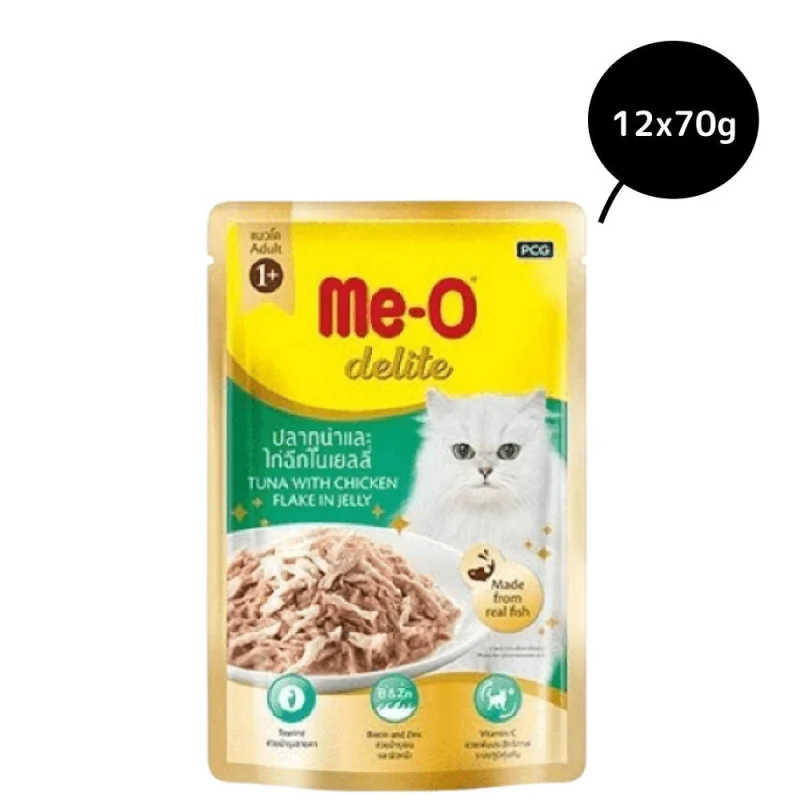 Me O Delite Tuna with Chicken Flake in Jelly Cat Wet Food