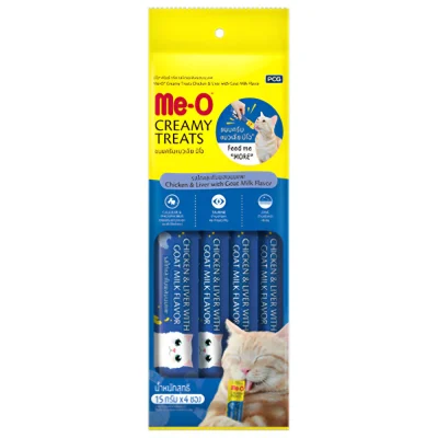 Me O Chicken & Liver with Goat Milk Creamy Cat Treat