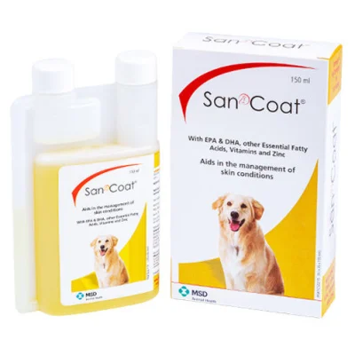 MSD Animal Health San Coat Syrup Nutritional Supplement for Dogs