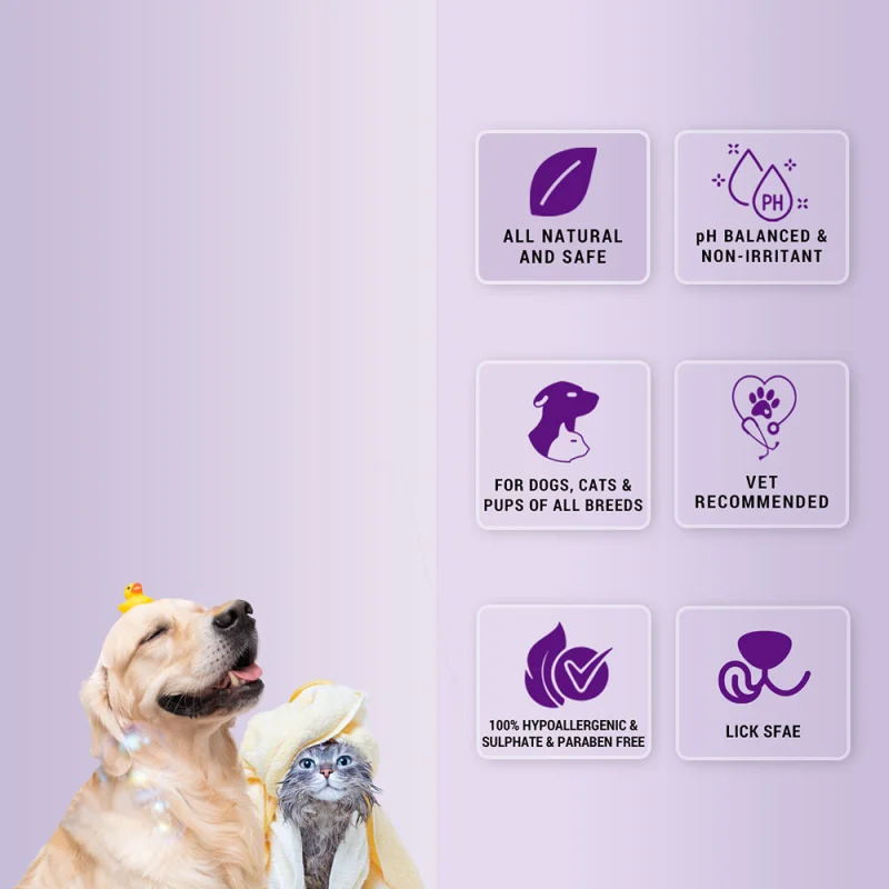 Natural Remedies Fresh Me Up Waterless Dry Shampoo for Dogs and Cats — back view