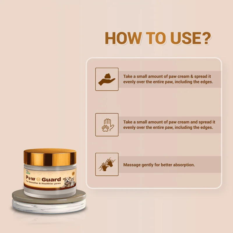 Natural Remedies Paw guard for Dogs and Cats — in use