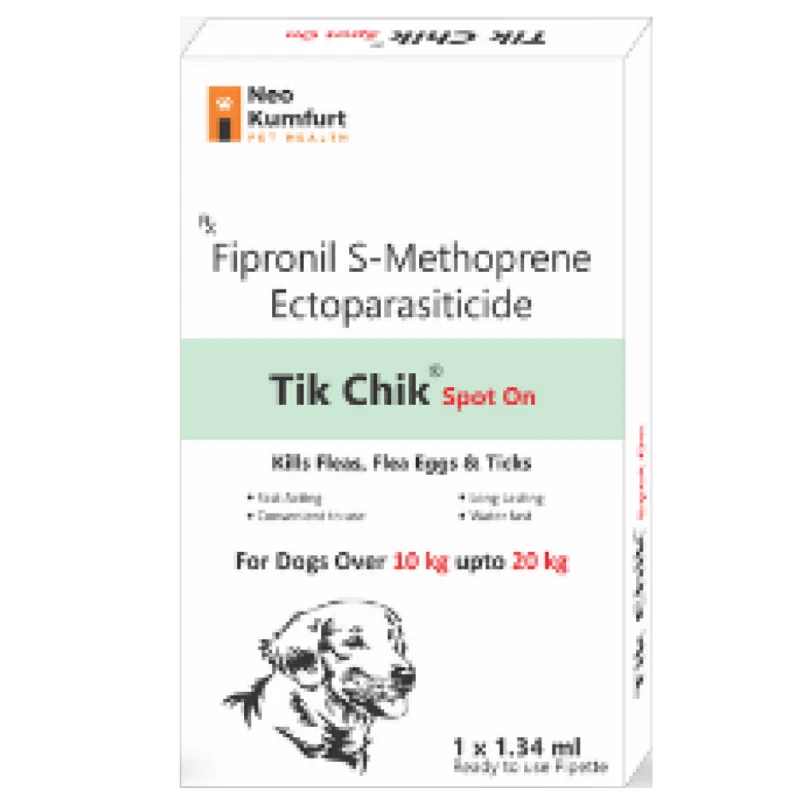Neo Kumfurt Tik Chik (Fipronil) Anti-tick & flea Spot On for Dogs — detail shot
