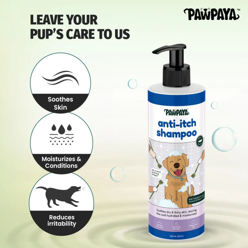 Pawpaya Anti Itch Shampoo for Dogs — back view