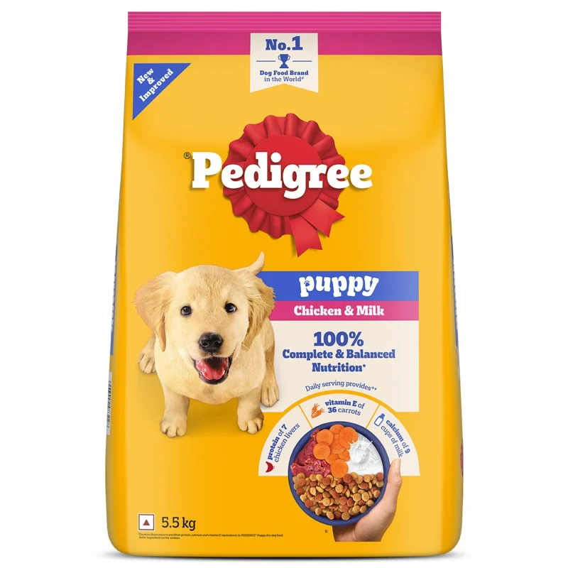 Pedigree Chicken and Milk Puppy Dog Dry Food