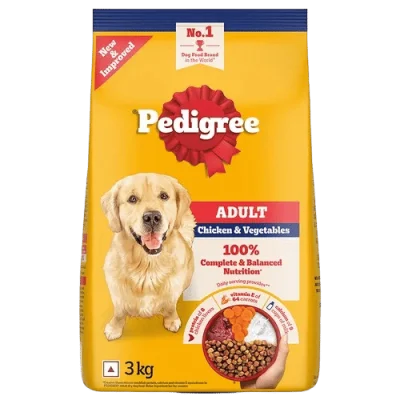 Pedigree Chicken and Vegetables Adult Dog Dry Food