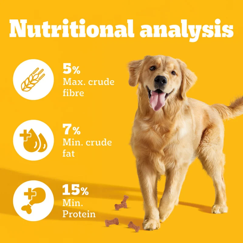 Pedigree Lamb Flavour Biscrok Biscuits Dog Treats — detail shot