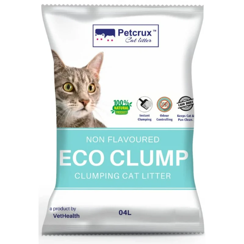 Petcrux Eco Clump Bentonite Unscented Cat Litter