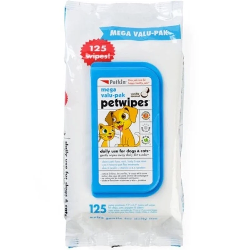 Petkin Mega Value Pack Petwipes For Dogs Cats