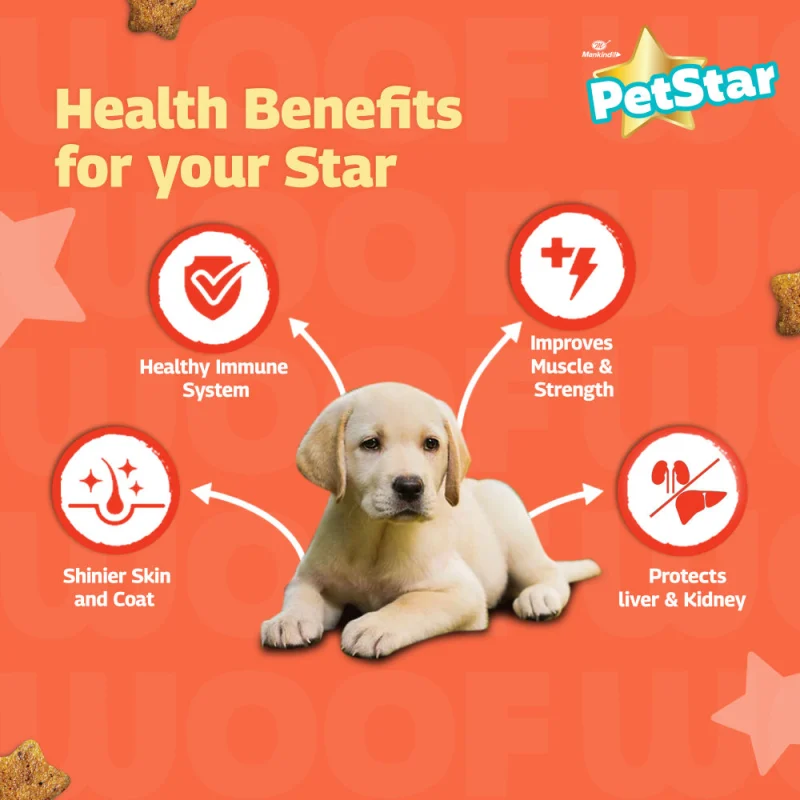 Mankind Petstar Chicken and Wheat Puppy Dry Food — in use